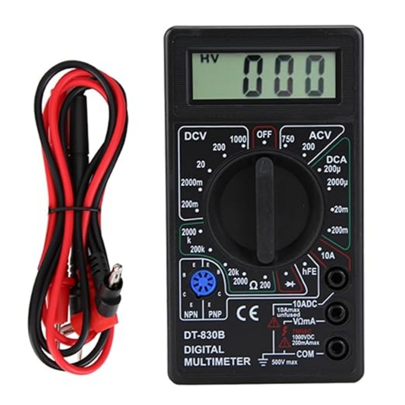 Analog Meter Gauge - มัลติมิเตอร์แบบดิจิตอล เครื่องทดสอบมัลติฟังก์ชั่น DT830B เครื่องวัดโวลต์ไฟฟ้า เครื่องวัดแอมป์ เครื่องวัดโวลต์แบบพกพา