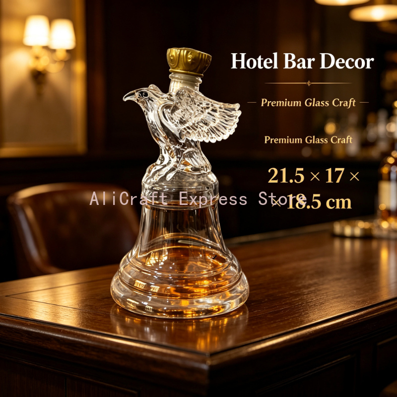 Vintage Collectible Liquor Bottles - ขวดแก้วรูปนกอินทรีฉลองครบรอบ 250 ปีอิสรภาพ ของสะสม ของขวัญ ของตกแต่งบาร์