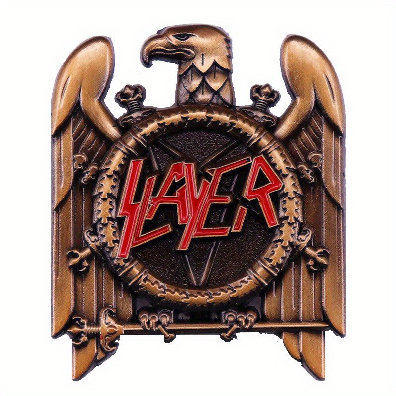 Vintage Collectible Pins - เข็มกลัดโลหะสไตล์เรโทร วงดนตรีเฮฟวีเมทัล ดนตรีป๊อป ลายอินทรีวินเทจ ของตกแต่งสุดสร้างสรรค์ ของขวัญสำหรับคนรักดนตรีและแฟนเพลง