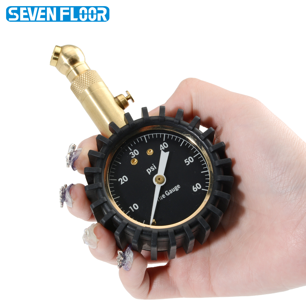 Analog Meter Gauge - เกจวัดแรงดันลมยาง 0-60PSI หน้าปัด 2 นิ้ว แบบกลไก