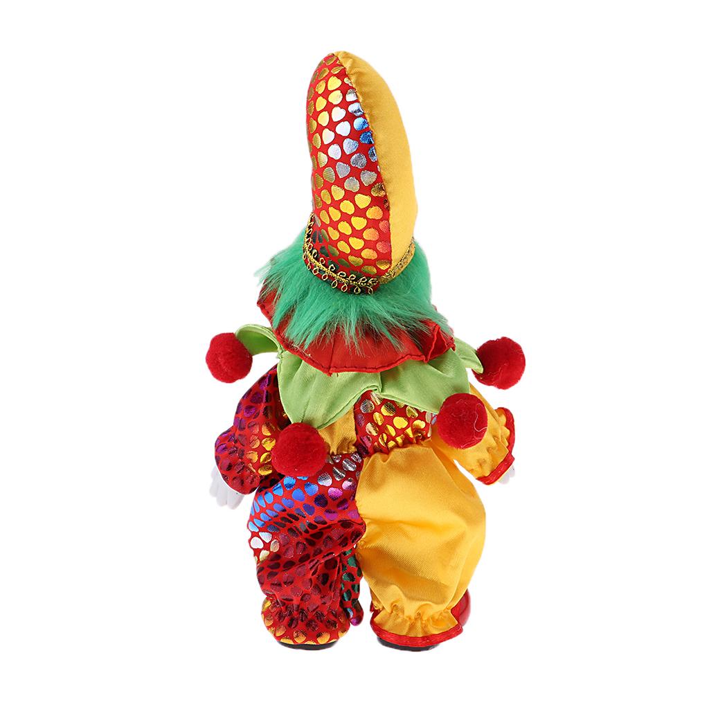 Vintage Collectible Clowns - ตุ๊กตาตัวตลก ตุ๊กตาพอร์ซเลน งานฝีมือ ตุ๊กตาสะสม ตุ๊กตาขยับได้ สำหรับตกแต่งวันฮาโลวีนสไตล์วินเทจ