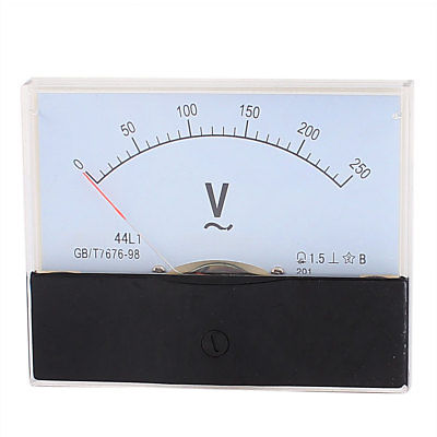 Analog Meter Gauge - 44L1 AC 0-250V แอนะล็อก โวลต์มิเตอร์แบบแผงหน้าปัด เครื่องวัดแรงดันไฟฟ้า