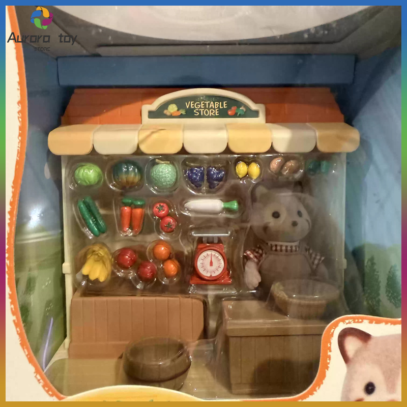 Vintage Collectible Toy Store - ซิลวาเนียน แฟมิลี่ส์ ชุดของเล่นร้านค้า รุ่นเลิกผลิตแล้ว ร้านแรคคูน เกรนโกรเซอร์