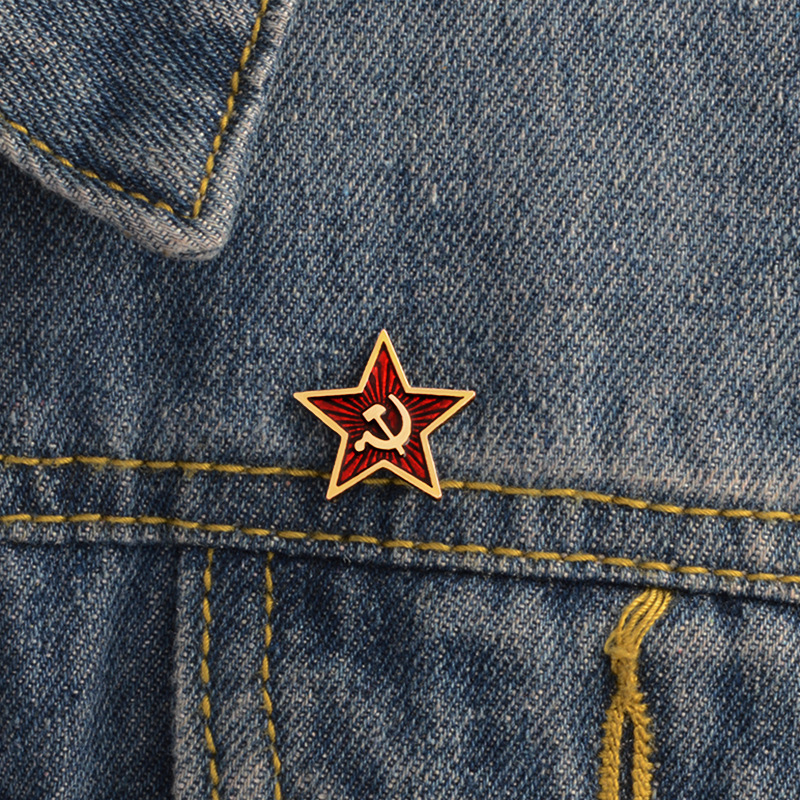 Vintage Collectible Classics - USSR Red Star Badge Lapel Pins