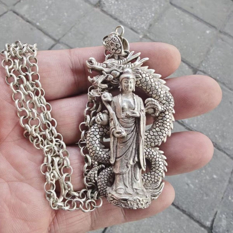 สร้อยคอจี้พระพุทธรูปชุบเงิน วิ - Vintage Collectible Jewelry บทวิจารณ์และราคา