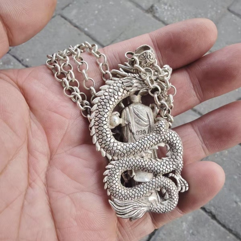 สร้อยคอจี้พระพุทธรูปชุบเงิน วิ - Vintage Collectible Jewelry บทวิจารณ์และราคา