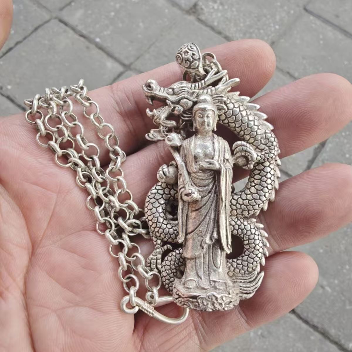 สร้อยคอจี้พระพุทธรูปชุบเงิน วิ - Vintage Collectible Jewelry บทวิจารณ์และราคา