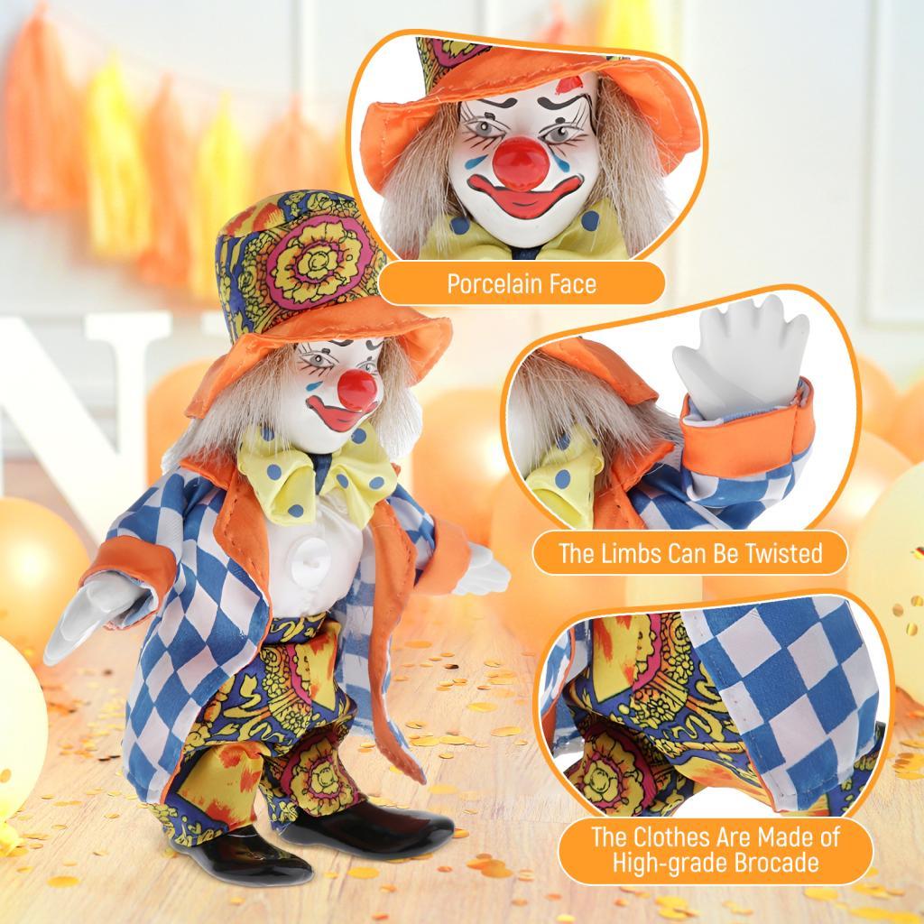 ตุ๊กตาตัวตลกเซรามิกพอร์ซเลนของ - Vintage Collectible Clowns บทวิจารณ์และราคา