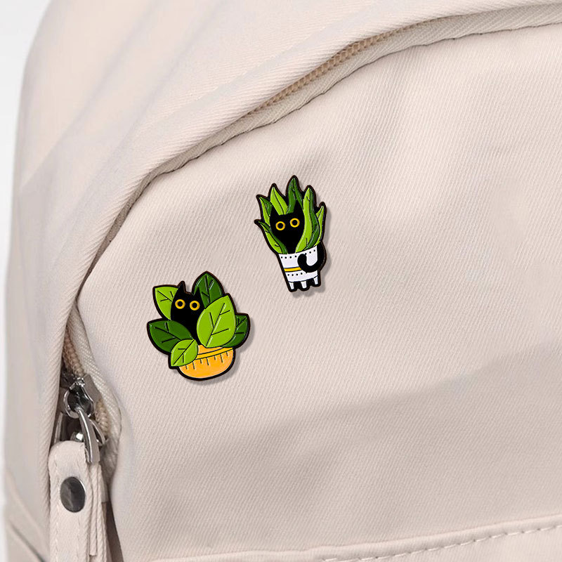 น่ารัก Black Cat คอลเลกชันพืชก - Vintage Collectible Pins บทวิจารณ์และราคา