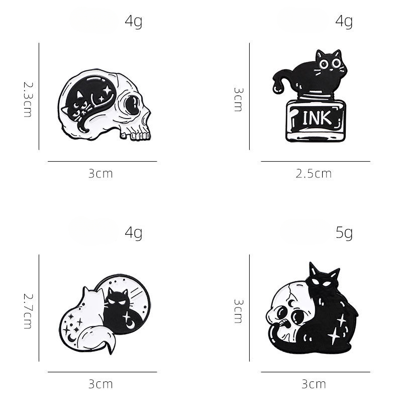 น่ารัก Black Cat คอลเลกชันพืชก - Vintage Collectible Pins บทวิจารณ์และราคา