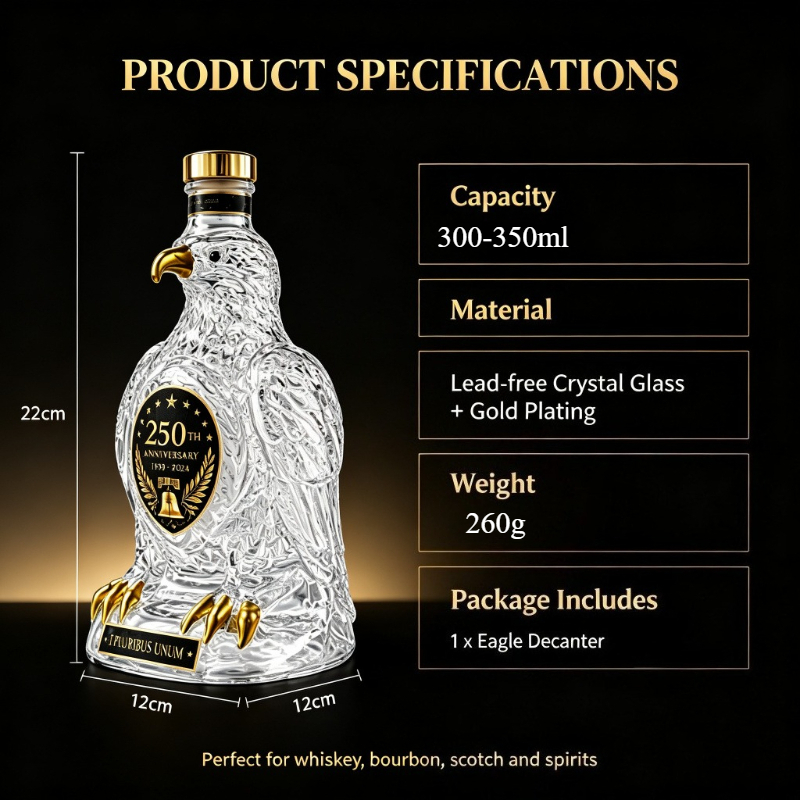 ขวดเหล้าคริสตัลรูปนกอินทรีสไตล - Vintage Collectible Liquor Bottles บทวิจารณ์และราคา