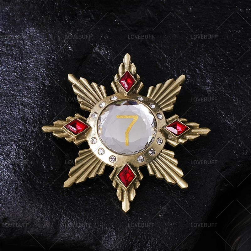 เข็มกลัดรูปดาวสีทองหมายเลข 7 ป - Vintage Collectible Pins บทวิจารณ์และราคา