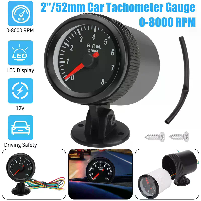 มาตรวัดรอบเครื่องยนต์รถยนต์ขนา - Analog Meter Gauge บทวิจารณ์และราคา