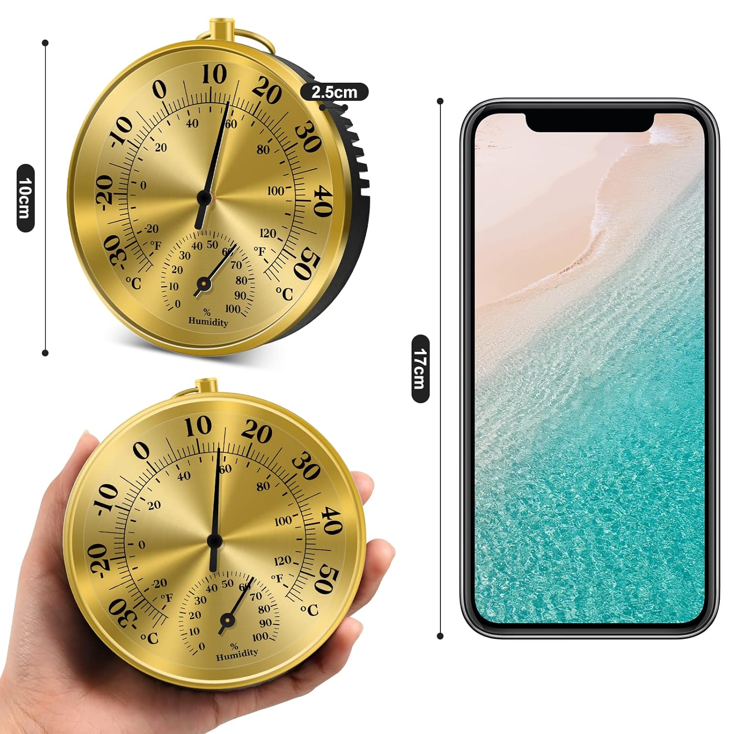 10 ซม.เครื่องวัดอุณหภูมิเครื่อ - Analog Meter Gauge บทวิจารณ์และราคา