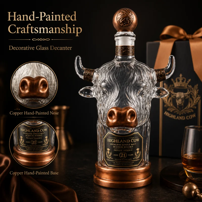 ขวดแก้ววิสกี้รูปวัวไฮแลนด์ดีไซ - Vintage Collectible Liquor Bottles บทวิจารณ์และราคา