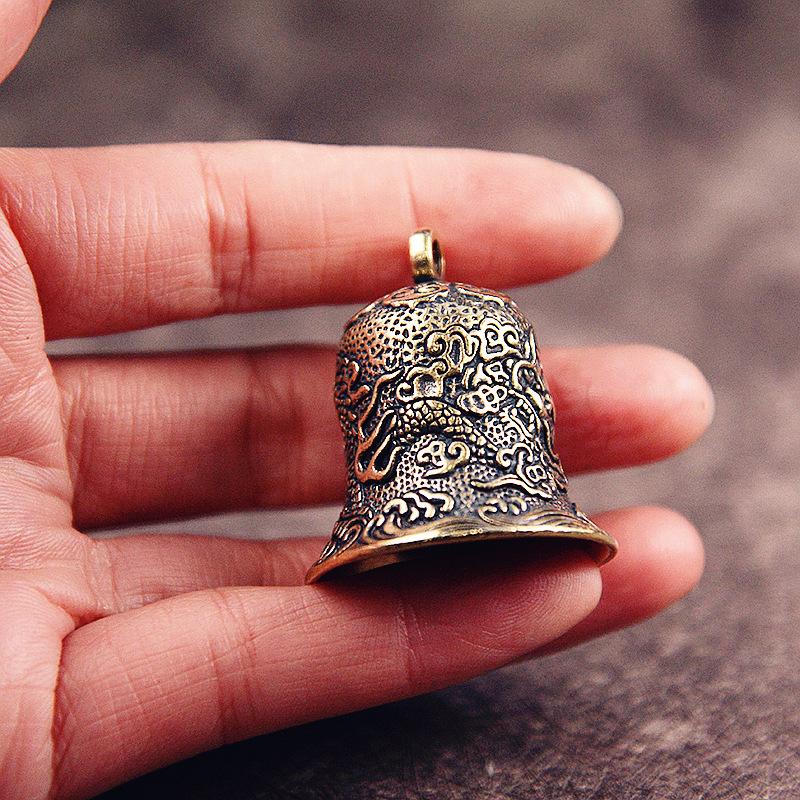 Vintage Brass Bell แกะสลักมังก - Vintage Collectible Bells บทวิจารณ์และราคา