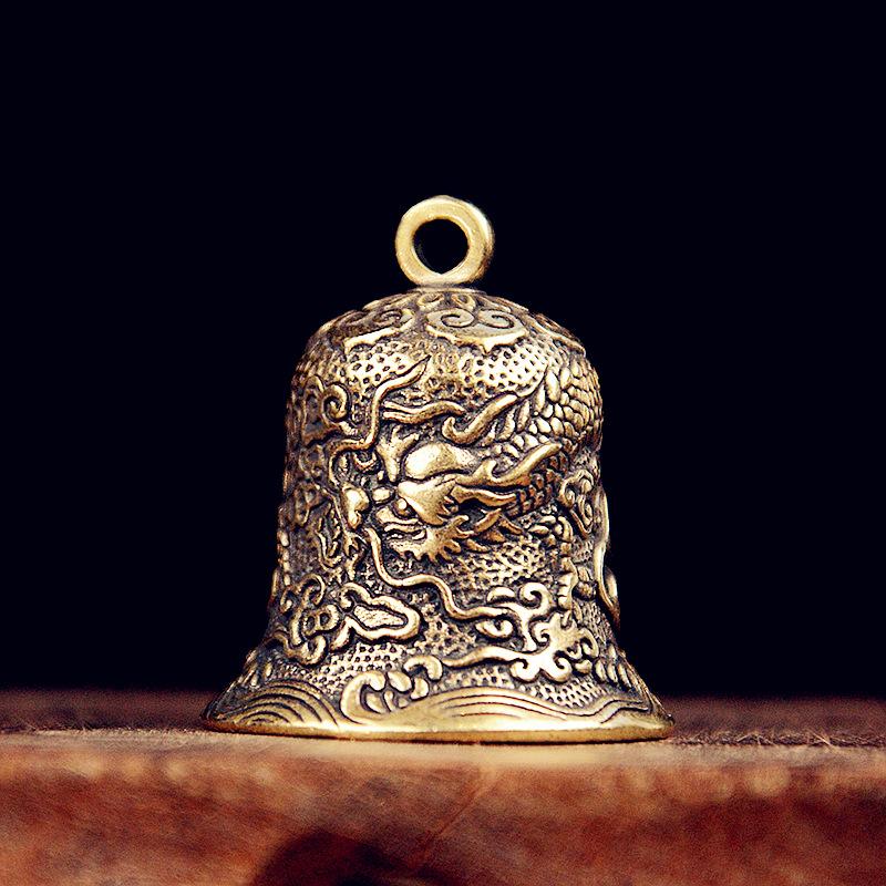 Vintage Brass Bell แกะสลักมังก - Vintage Collectible Bells บทวิจารณ์และราคา