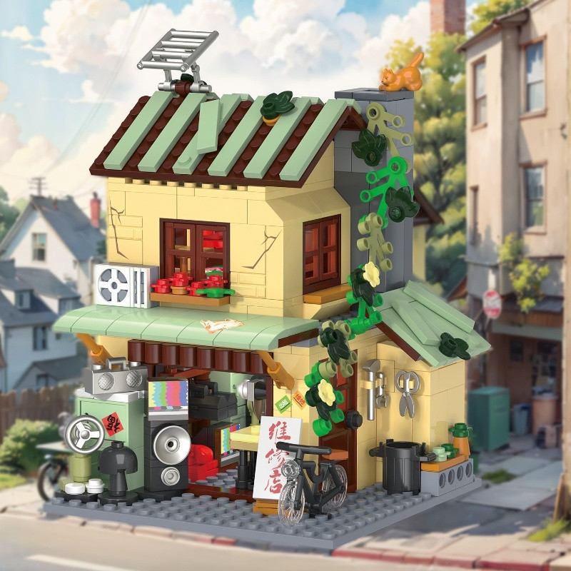 ตัวต่ออาคารร้านค้าสไตล์วินเทจข - Vintage Collectible Toy Store บทวิจารณ์และราคา