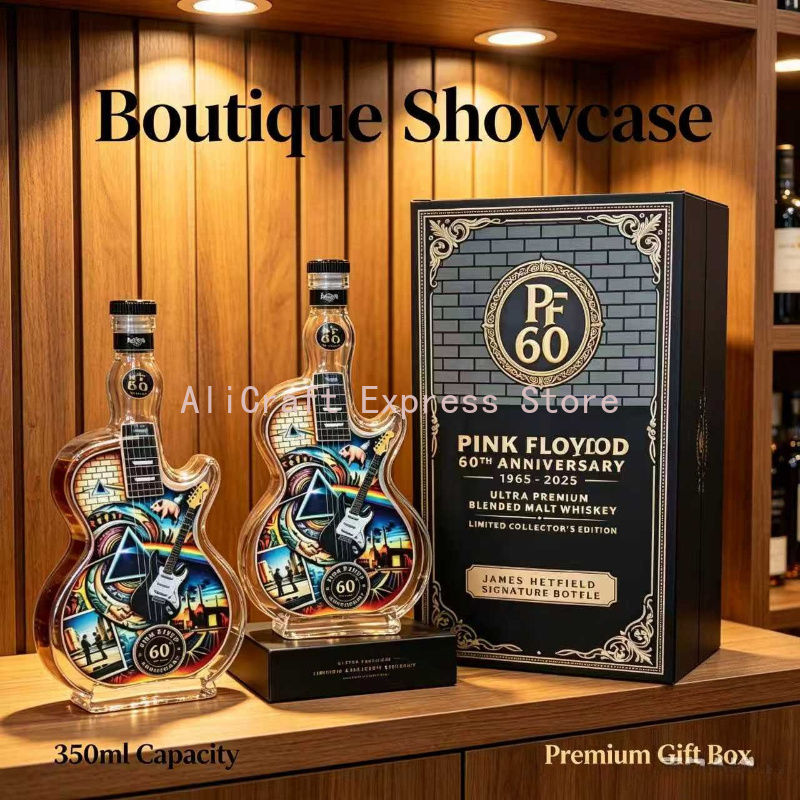 ขวดแก้วใส่เหล้าลายกีตาร์ร็อกสไ - Vintage Collectible Liquor Bottles บทวิจารณ์และราคา