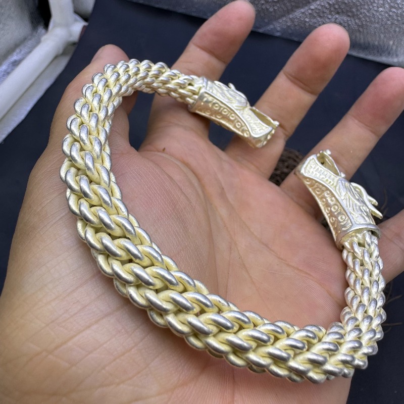 กำไลข้อมือลายมังกรโบราณสมัยราช - Vintage Collectible Jewelry บทวิจารณ์และราคา