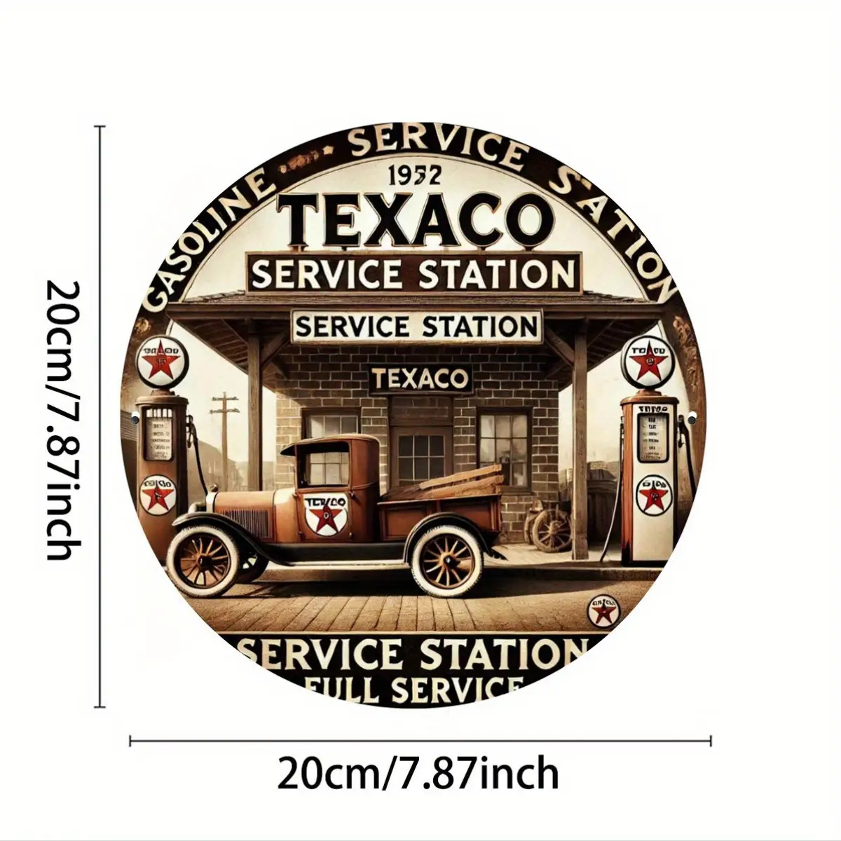 งานศิลปะติดผนังไม้ทรงกลมสไตล์ว - Vintage Collectible Trucks บทวิจารณ์และราคา
