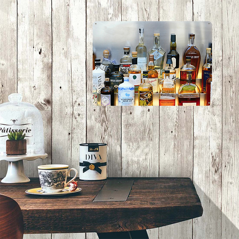 โปสเตอร์สะสมขวดเหล้า งานศิลปะต - Vintage Collectible Liquor Bottles บทวิจารณ์และราคา