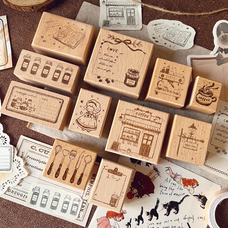 Moonlight INS ชุดแสตมป์ยางลายว - Vintage Collectible Stamps บทวิจารณ์และราคา