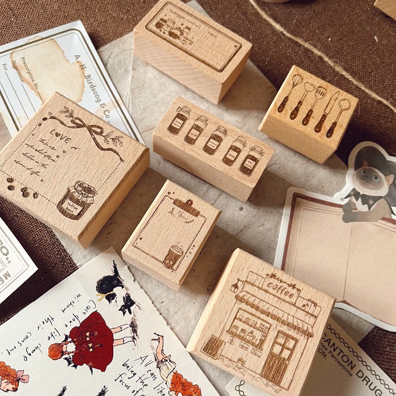 Moonlight INS ชุดแสตมป์ยางลายว - Vintage Collectible Stamps บทวิจารณ์และราคา