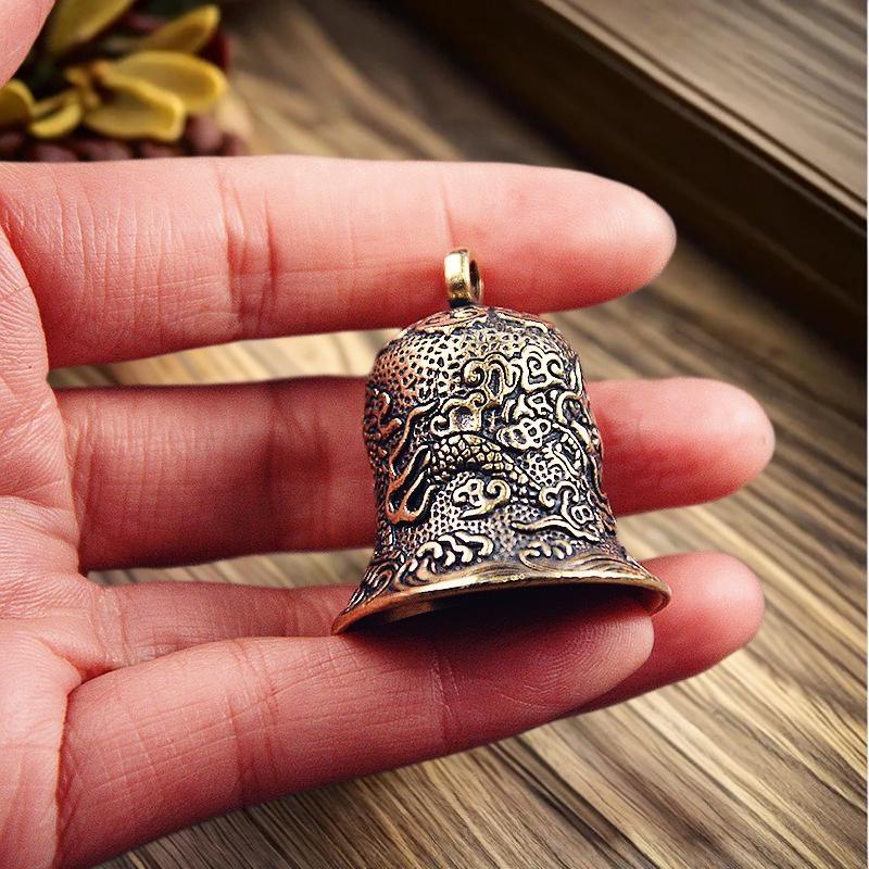 Vintage Brass Bell แกะสลักมังก - Vintage Collectible Bells บทวิจารณ์และราคา
