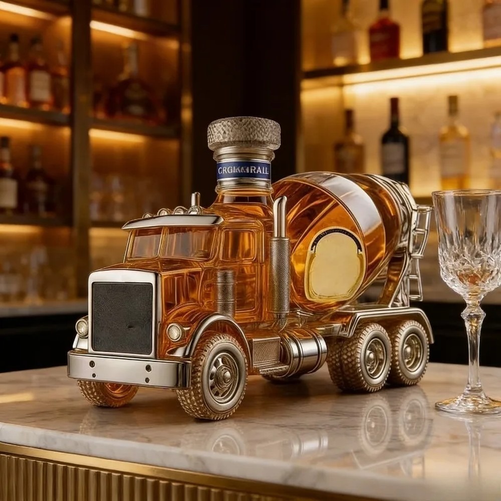 ชุดขวดเหล้าวิสกี้แก้วทรงรถบรรท - Vintage Collectible Liquor Bottles บทวิจารณ์และราคา