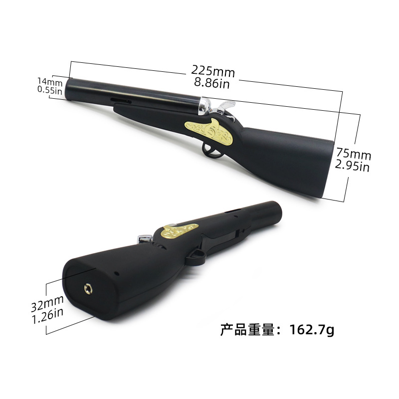 ไฟแช็กปืนลูกเหล็กวินเทจ สีขาวแ - Vintage Collectible Guns บทวิจารณ์และราคา